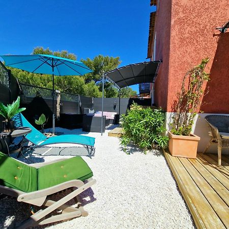 L'Instant Mer - Bord De Mer - Studio Avec Grand Jardin A La Capte Hyères Esterno foto